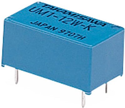 Miniatur-Relais, 12 V/720-Ohm-Spule, 1 x ein, 1 x aus, UM1-12 W-K