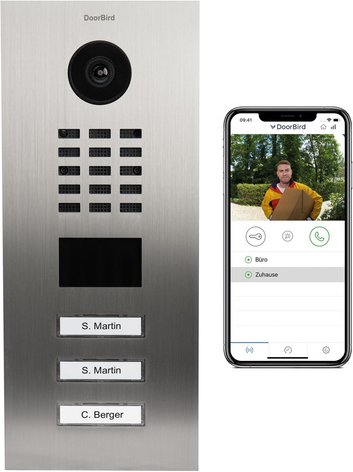 Thumbnail - DoorBird Smart Home IP Video Türstation D2103V, Edelstahl V2A