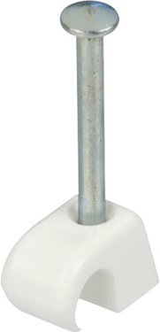 REV Ritter Express-Schelle, 4-7mm, 100 Stück, mit Nagel, Weiß