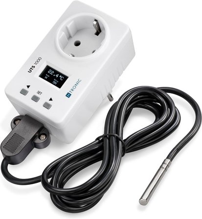 H-Tronic Universal-Temperaturschalter UTS 1000 inkl. Sensor, Länge 2 m, 2-adrig, Silikonkabel