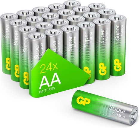 GP Super Alkaline AA Mignon Batterie 1,5V, 24 Stück