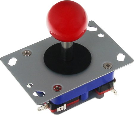 Joy-IT Arcade Joystick mit roter Kugel