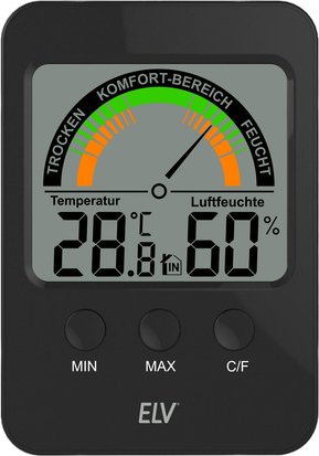 ELV Klimakomfortanzeige KA100, Klimamonitor, Raumtemperatur messen