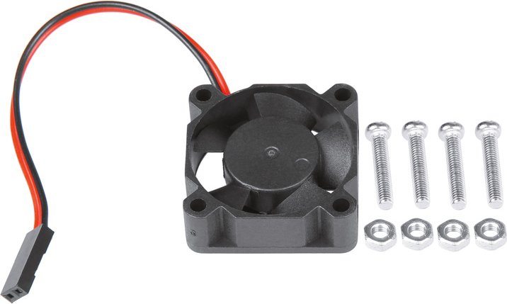 Joy-IT 5V-Lüfter für Raspberry Pi und Banana Pi, schwarz