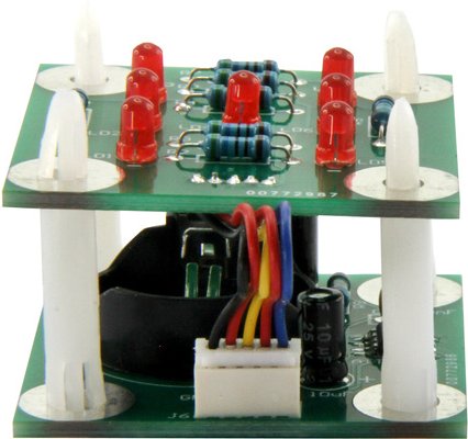 SOL-EXPERT Schüttelwürfel Lötbausatz, LED-Zufallsanzeige, Knopfzellenbetrieb