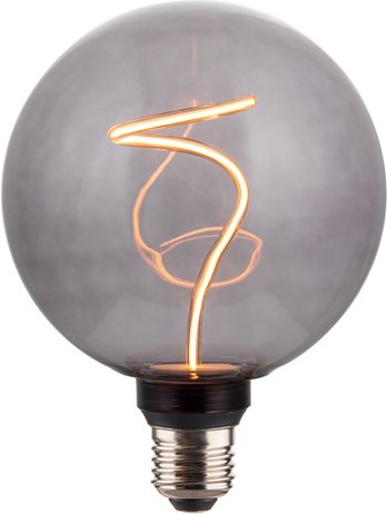 ENOVALITE LED Filament Leuchtmittel, YARN GLOBE, Amber, E27, 4.9W, 200lm, 1800K, dimmbar
