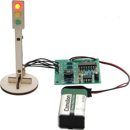 SOL-EXPERT Elektronische Ampel Lötbausatz, Modellbau, LED-Steuerung