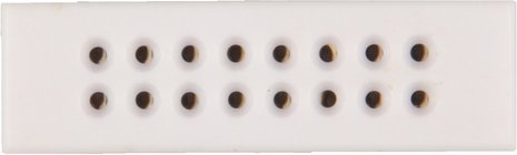 ELV Mini-Steckplatine/Breadboard mit Lötanschluss, 2 x 8 Kontakte (Buchsen)