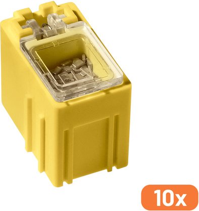 ELV 10er-Set SMD-Sortierbox, Gelb, 23 x 15,5 x 27 mm