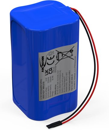 Ansmann 4er-Lithium-Ionen-Akkupack 18650, 2550 mAh