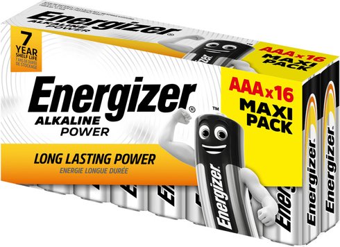 Energizer Alkaline "Power" Batterie Micro AAA, 16er-Pack