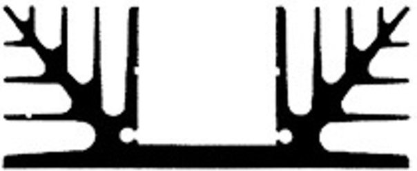 Velleman Kühlkörper 75 mm, mit 1 x TO3 Bohrung 2,5 K/W