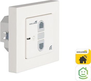 Schellenberg Funk-Rollladenschalter, Unterputz, weiß