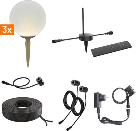 Die Bold Set 24V-Garten Kugeln, 3 Kugeln