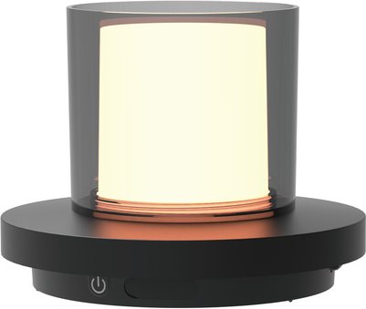 Die Bold Tragbare Solar-Tischlampe, Schwarz