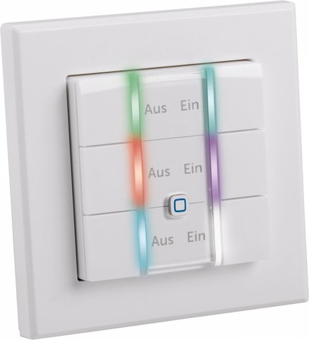 ELV Bausatz Homematic IP Wired 6-fach Wandtaster HmIPW-WRC6, mit LEDs