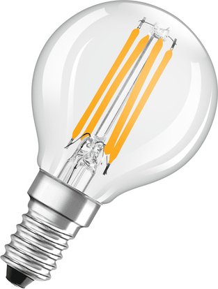 OSRAM Hocheffiziente 2,9-W-LED-Lampe SUPERSTAR+ E14, 470 lm, 2700 K, 162 lm/W, FIL, EEK C, dimmbar