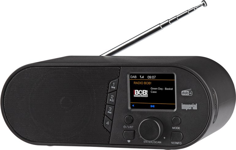 IMPERIAL DABMAN d105 Kompaktes DAB+ /FM /Bluetooth Radio, Schwarz