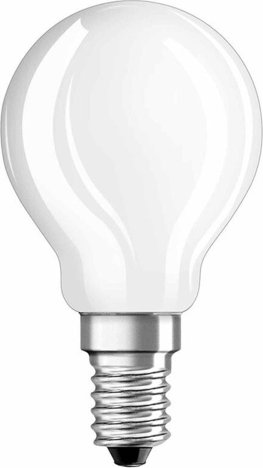 OSRAM LED RETRO Glass Bulb 4-W-Filament-LED-Tropfenlampe, E14, matt