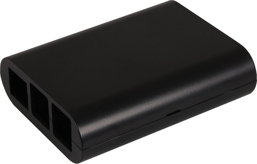 Joy-iT Kompaktes Gehäuse für Raspberry Pi Typ B+, 2 B und 3, schwarz