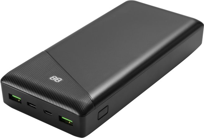 Deltaco Powerbank PB-C1002 mit 30.000 mAh und Power Delivery, max. 18 W