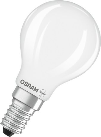 Osram LED Classic P 40, Filament, EEK B, 2,5 W, 470 lm, E14, dimmbar, warmweiß, matt