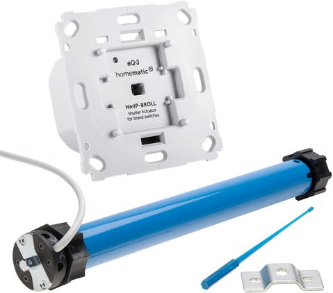 Beschattungsset für Homematic IP mit Rollladenaktor und 20-Nm mechanischer Rohrmotor