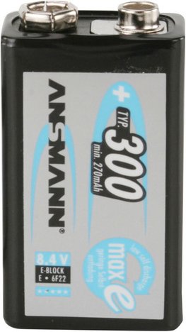 Ansmann maxE plus 9V NiMH-Akku 270 mAh