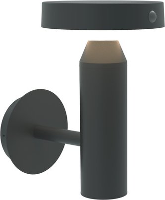 Die BOLD Solar-Wandleuchte mit PIR, Gun Grey