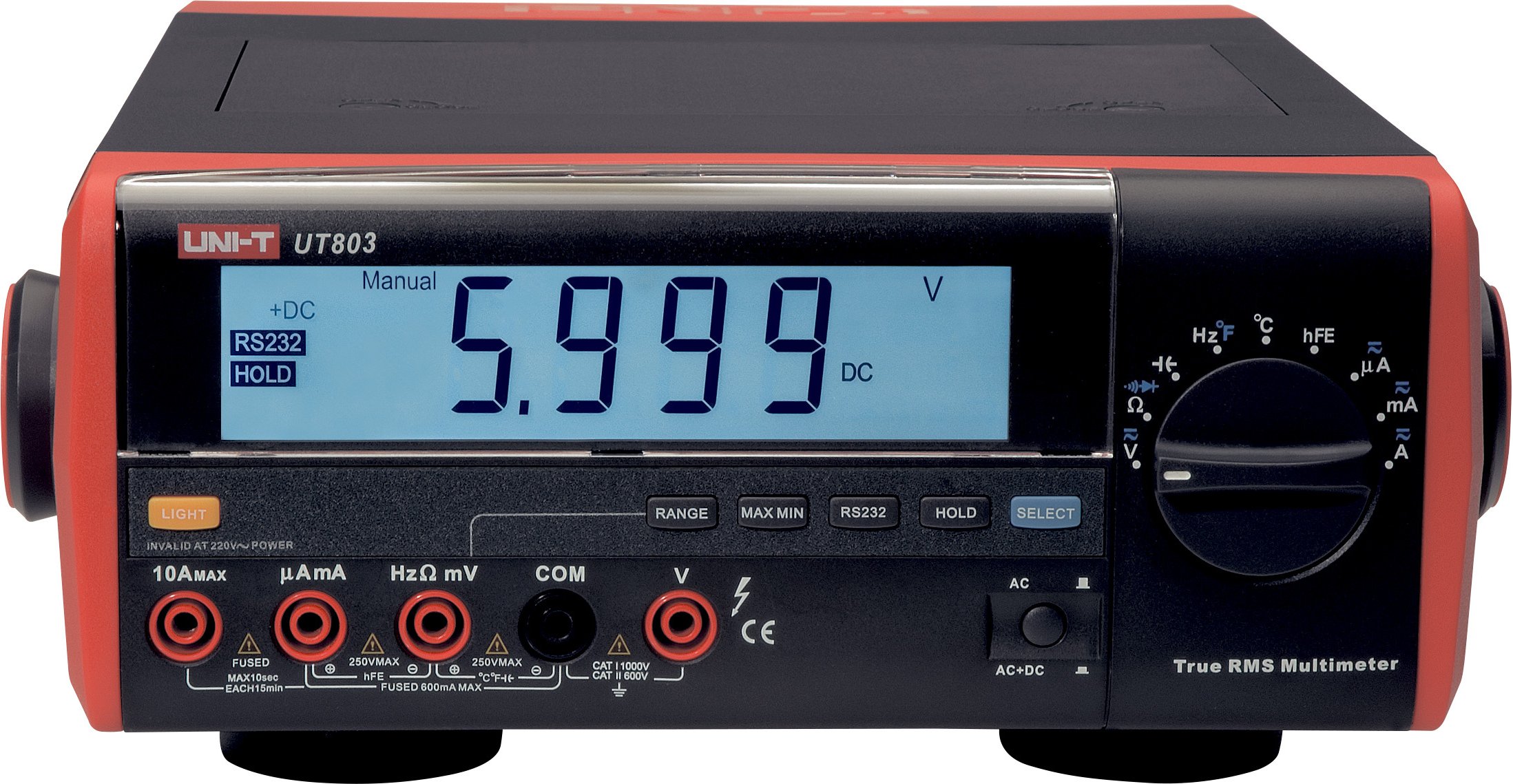 Uni-Trend TrueRMS-Tischmultimeter UT803, inkl. PC-Auswertesoftware