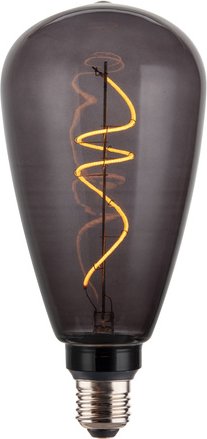 ENOVALITE LED Filament Leuchtmittel, Vintage, PEAR, Smoke, E27, 4W, 40lm, 1800K, dimmbar