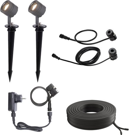 Die Bold Set 24V-Garten Akzentbeleuchtung, 2 Strahler