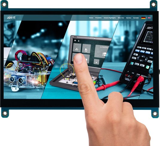 Thumbnail - Joy-IT 17,78-cm-(7")-IPS-Touchscreen-Display für Raspberry Pi, 1024*600 Pixel