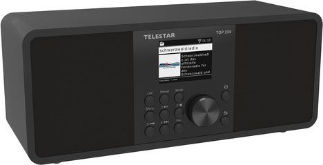 TELESTAR DAB+ Radio TOP 250 , Bluetooth, WLAN, USB, Internet, schwarz