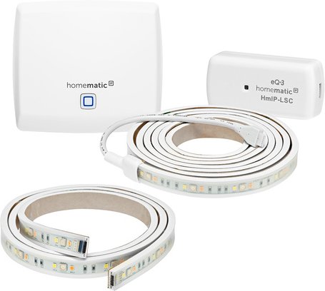 Homematic IP Smart Home Set Lightstrip mit Erweiterung und Access Point, HmIP-HAP + HmIP-LSS + HmIP-LS1