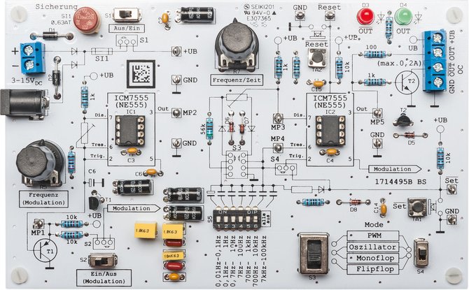 ELV Bausatz NE555-Experimentierboard NE555-EXB
