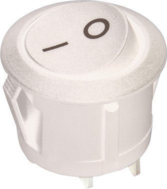 inter Bär Einbau-Wippenschalter Serie 3630, 6,5 A, 250 V, weiß