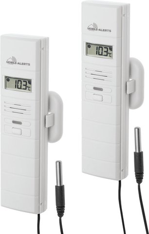 Mobile Alerts 2er-Spar-Set Temperatur-/Luftfeuchtigkeitssensor MA 10320