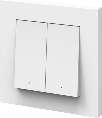 OSRAM SMART+ Smart Home WLAN-Funk-Wandtaster, 2-fach, batteriebetrieben, Weiß