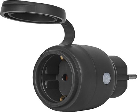 OSRAM SMART+ Smart Home Outdoor Plug mit Energiemessung, WLAN, Matter, schwarz