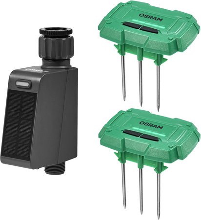 OSRAM SMART+ Smart Home Bewässerungsset, 2x Bodenfeuchtesensor, 1x Bewässerungscontroller, WLAN