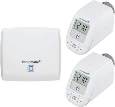 Homematic IP Smart Home Starter Set Heizen, 2x eTRV-B, 1x Access Point