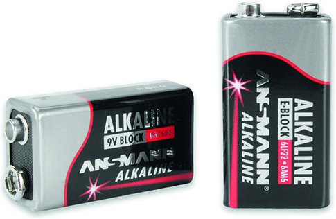 Ansmann Alkaline Batterie 9-V-Block, 1er-Pack