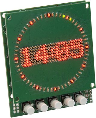 ELV Bausatz Mini-Kreis-LED-Uhr MKLU1