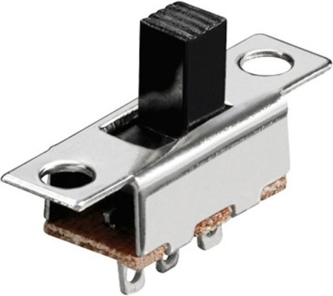 Schiebeschalter, 0,1 A/150V, 3 Pins, 1x um