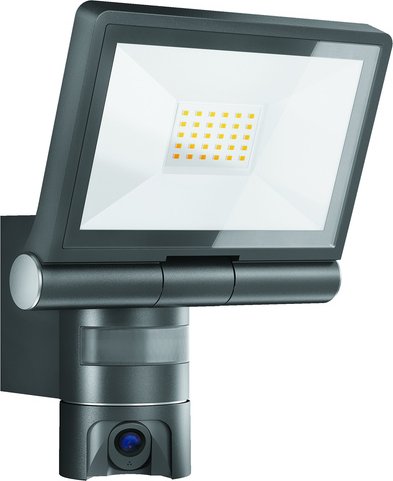 Steinel IP-Überwachungskamera mit LED-Scheinwerfer XLED CAM1 S ANT, HD (720p), App