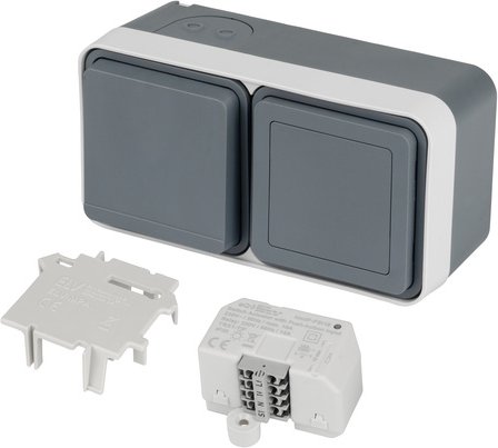 ELV Smart Home Set Außensteckdose, HmIP-FSI16 (Bausatz), Adapter