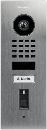 DoorBird Smart Home IP Video Türstation D1101FV Unterputz, Edelstahl V4A, mit Fingerabdruckleser, WLAN