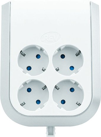 REV 4-fach Steckdosenerweiterung, 3500 W, mit erhöhtem Berührungsschutz