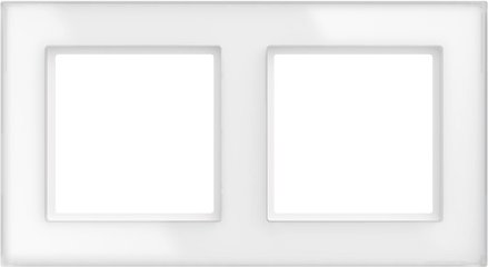 Homematic IP Glasrahmen, 2-fach, weiß, HmIP-GF2
